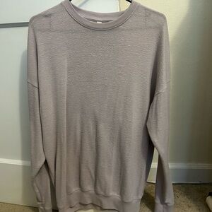 ALO Yoga Women's Lavender Crew Neck Sweater - Soft Purple